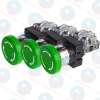 CRE-30R1G Nút dừng khẩn cấp Hanyoung chuẩn, BH chính hãng