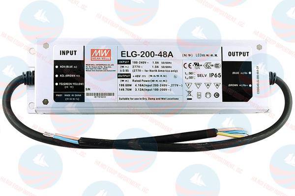 ELG-200-48B-3Y Bộ nguồn LED Meanwell chuẩn, BH chính hãng ELG-200-48B-3Y Bộ nguồn LED Meanwell chuẩn, BH chính hãng