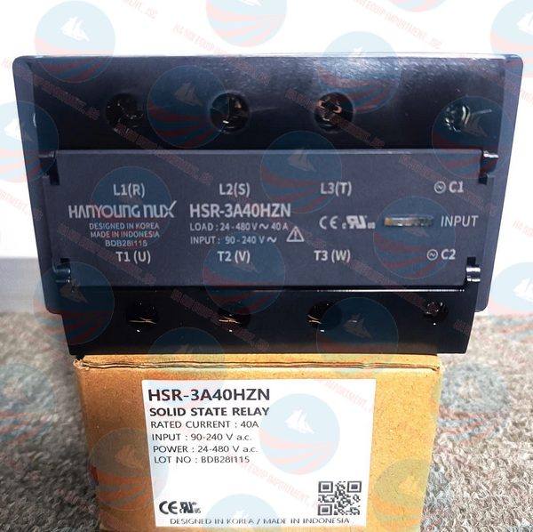 HSR-3A40HZN Rơ le bán dẫn Hanyoung chuẩn, BH chính hãng HSR-3A40HZN Rơ le bán dẫn Hanyoung chuẩn, BH chính hãng