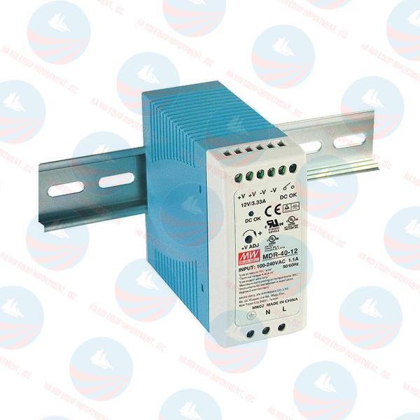 MDR-40-24 Bộ nguồn Meanwell chuẩn, BH chính hãng MDR-40-24 Bộ nguồn Meanwell chuẩn, BH chính hãng