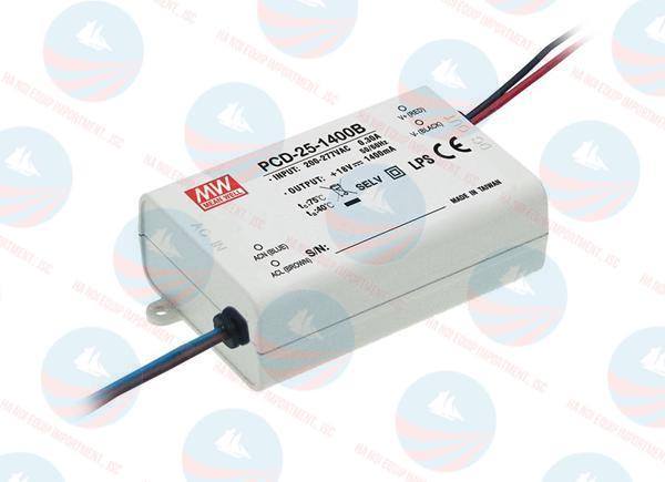 PCD-25-700B Bộ nguồn LED Meanwell chuẩn, BH chính hãng PCD-25-700B Bộ nguồn LED Meanwell chuẩn, BH chính hãng