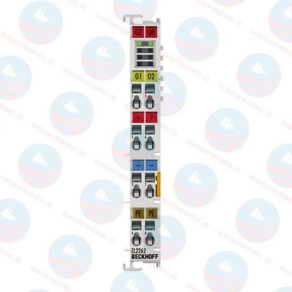 EL2262 EtherCAT Terminal, 2-channel digital output, 24 V DC, 0.5 A, oversampling Beckhoff chuẩn, BH chính hãng EL2262 EtherCAT Terminal, 2-channel digital output, 24 V DC, 0.5 A, oversampling Beckhoff chuẩn, BH chính hãng