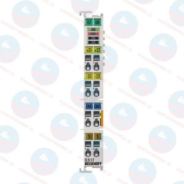 EL3112 EtherCAT Terminal, 2-channel analog input, current, 0…20 mA, 16 bit, differential Beckhoff chuẩn, BH chính hãng EL3112 EtherCAT Terminal, 2-channel analog input, current, 0…20 mA, 16 bit, differential Beckhoff chuẩn, BH chính hãng