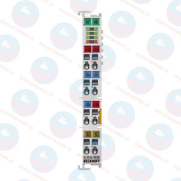 EL3356-0030 EtherCAT Terminal, 1-channel analog input, measuring bridge, full bridge, 24 bit, high-precision, externally calibrated Beckhoff chuẩn, BH chính hãng EL3356-0030 EtherCAT Terminal, 1-channel analog input, measuring bridge, full bridge, 24 bit, high-precision, externally calibrated Beckhoff chuẩn, BH chính hãng