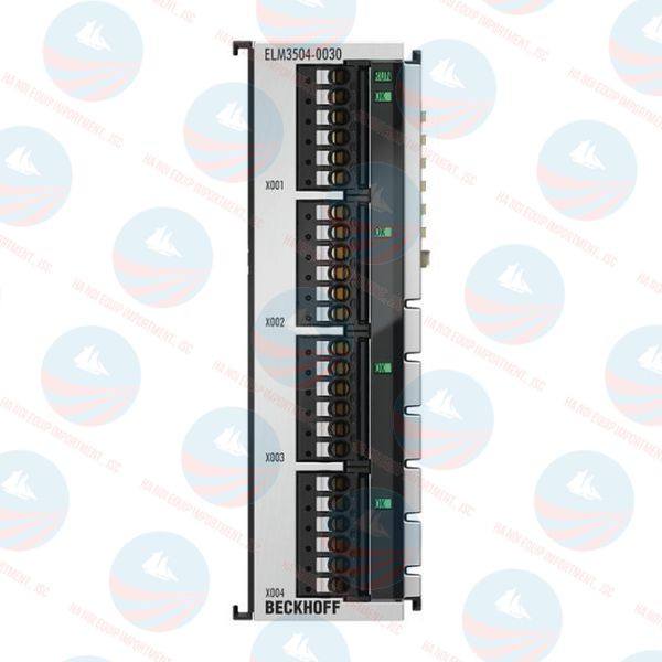 ELM3504-0030 EtherCAT Terminal, 4-channel analog input, measuring bridge, full/half/quarter bridge, 24 bit, 10 ksps, externally calibrated Beckhoff chuẩn, BH chính hãng ELM3504-0030 EtherCAT Terminal, 4-channel analog input, measuring bridge, full/half/quarter bridge, 24 bit, 10 ksps, externally calibrated Beckhoff chuẩn, BH chính hãng