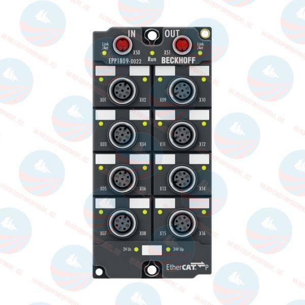 EPP1809-0022 EtherCAT P Box, 16-channel digital input, 24 V DC, 3 ms, M12 Beckhoff chuẩn, BH chính hãng EPP1809-0022 EtherCAT P Box, 16-channel digital input, 24 V DC, 3 ms, M12 Beckhoff chuẩn, BH chính hãng