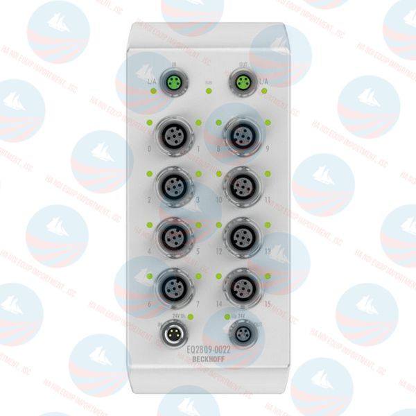 EQ2809-0022 EtherCAT Box, 16-channel digital output, 24 V DC, 0.5 A, M12, stainless steel Beckhoff chuẩn, BH chính hãng EQ2809-0022 EtherCAT Box, 16-channel digital output, 24 V DC, 0.5 A, M12, stainless steel Beckhoff chuẩn, BH chính hãng
