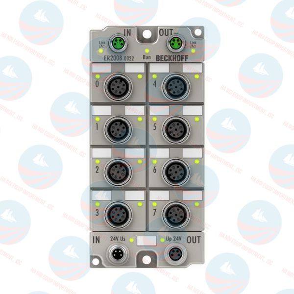ER2008-0022 EtherCAT Box, 8-channel digital output, 24 V DC, 0.5 A, M12, zinc die-cast Beckhoff chuẩn, BH chính hãng ER2008-0022 EtherCAT Box, 8-channel digital output, 24 V DC, 0.5 A, M12, zinc die-cast Beckhoff chuẩn, BH chính hãng