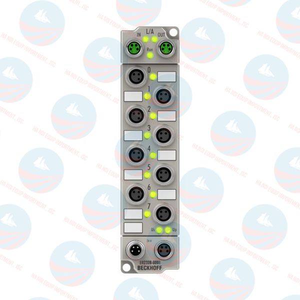 ER2328-0001 EtherCAT Box, 4-channel digital input + 4-channel digital output, 24 V DC, 3 ms, 2 A, M8, zinc die-cast Beckhoff chuẩn, BH chính hãng ER2328-0001 EtherCAT Box, 4-channel digital input + 4-channel digital output, 24 V DC, 3 ms, 2 A, M8, zinc die-cast Beckhoff chuẩn, BH chính hãng