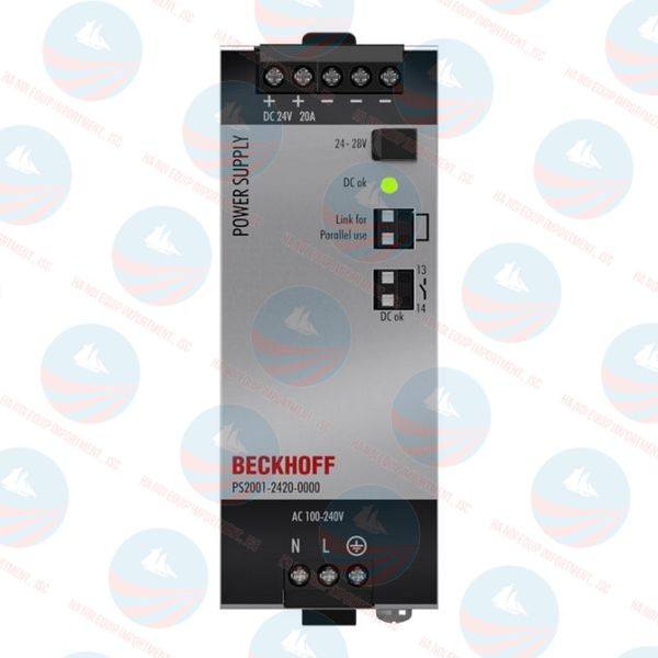 PS2001-2420-0000 Power supply PS2000; output: 24 V DC, 20 A; input: AC 100…240 V/DC 110…150 V, 1-phase Beckhoff chuẩn, BH chính hãng PS2001-2420-0000 Power supply PS2000; output: 24 V DC, 20 A; input: AC 100…240 V/DC 110…150 V, 1-phase Beckhoff chuẩn, BH chính hãng